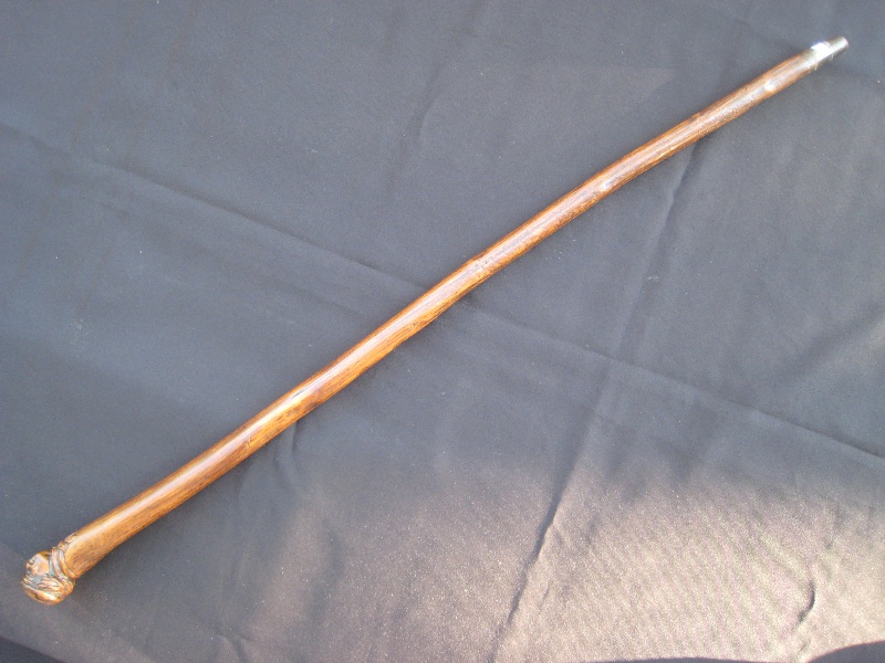 Early celebrity portrait cane. Continental, circa 1810 