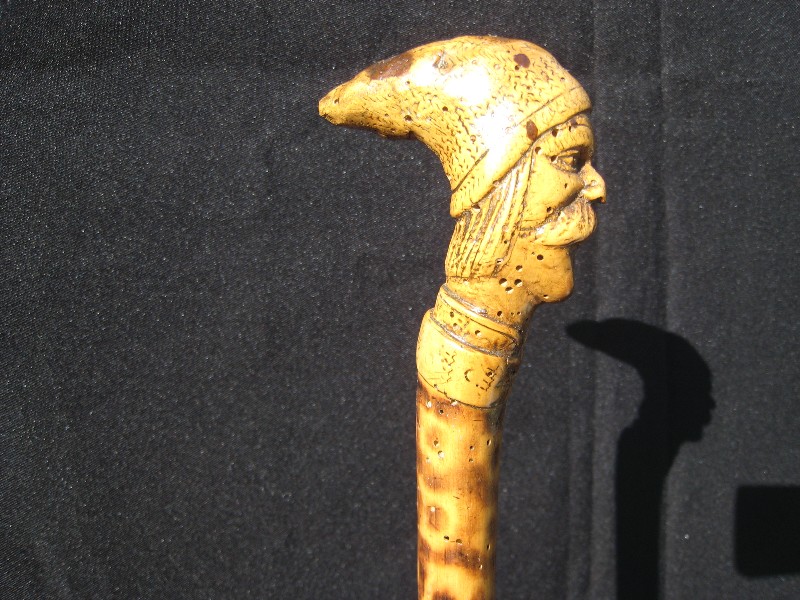 French caricature cane. France, circa 1880
