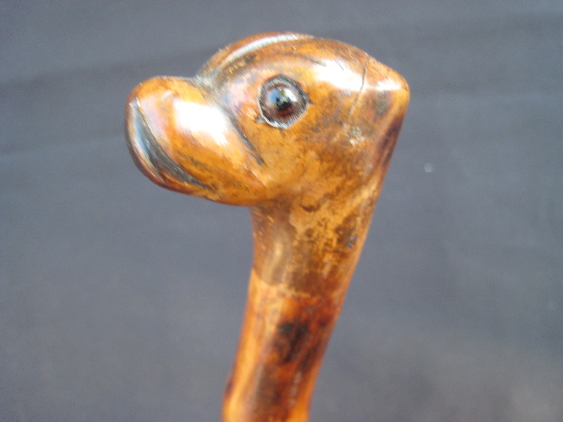 Primitive dog cane France, circa 1890. Ref: F9005
