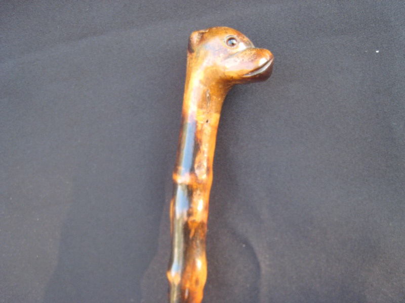 Primitive dog cane France, circa 1890. Ref: F9005