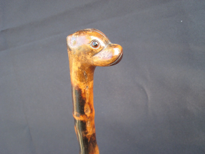 Primitive dog cane France, circa 1890. Ref: F9005