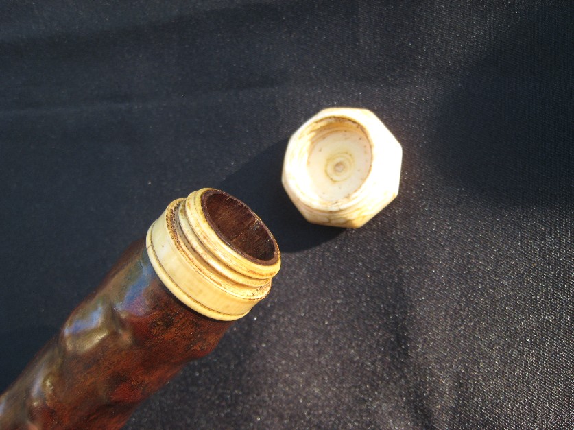 18th century transverse flute cane. France, circa 1800