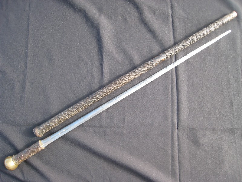 Captain’s defensive cane. Pacific ocean, circa 1800