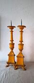 A couple of Italian church candlesticks. 